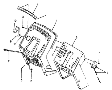 Pedestal, Instrument Panel And Engine Controls Diagram and Parts List for 2284 864501-899000-145734100-146734100-14A734100 Cub Cadet Lawn Tractor